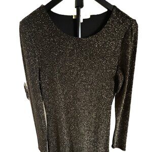 Michael Kors Black Metallic Cocktail Dress. Size Medium (sizes 4-6).